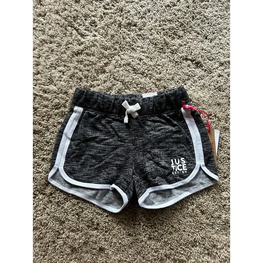LOT of 3 JUSTICE size 7/8 DOLPHIN SHORTS Pink Blue Black NEW WITH TAGS Q24